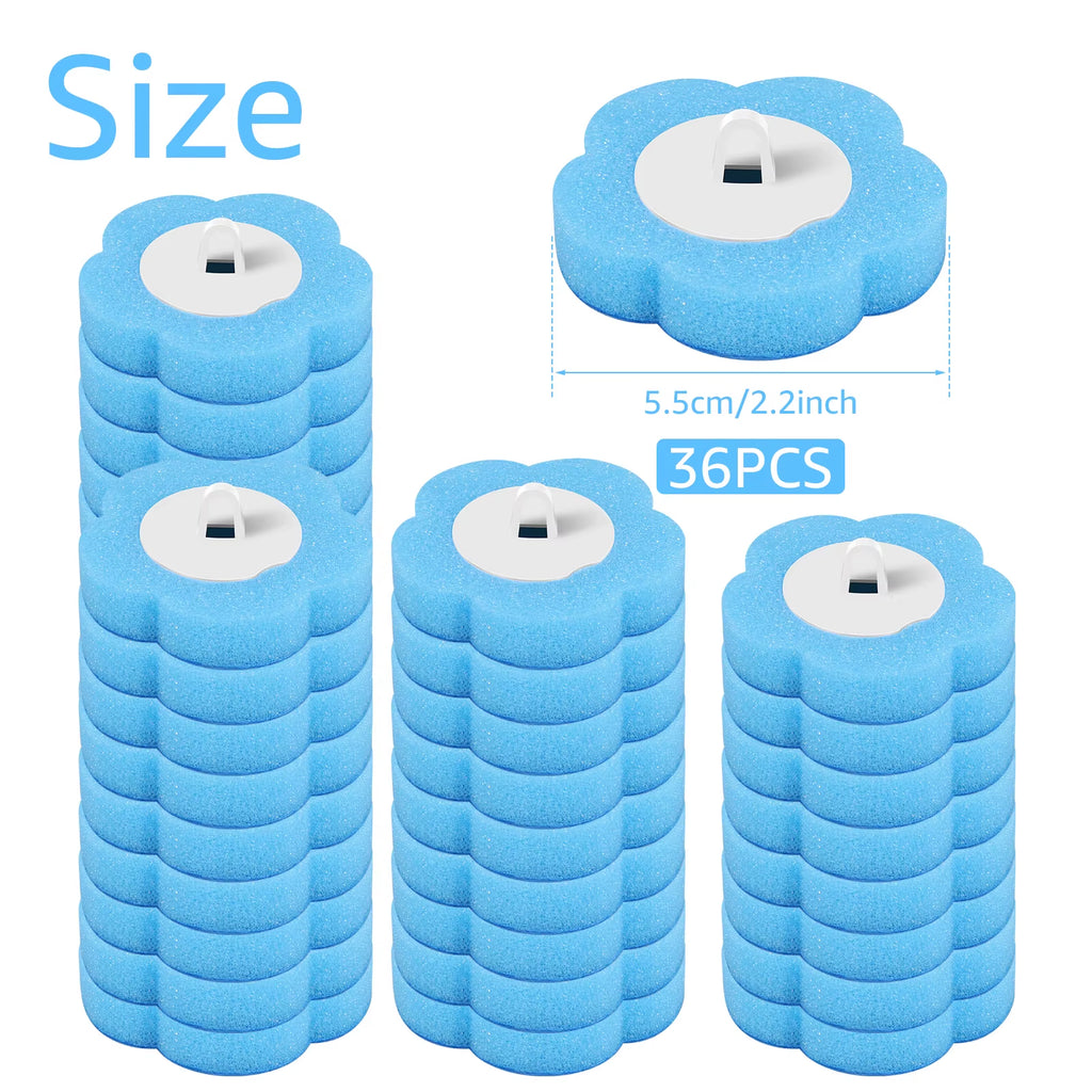 18/36Pcs Toilet Brush with Disposable Replacement Head Kits Upgrade Long Handle Bathroom Cleaning Brush for Home Wc Accessories