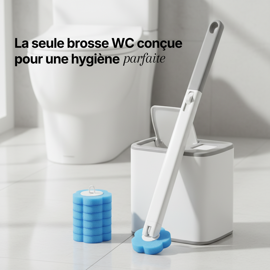 Brosse de toilette MyCleanPad™ - Nettoyage efficace !