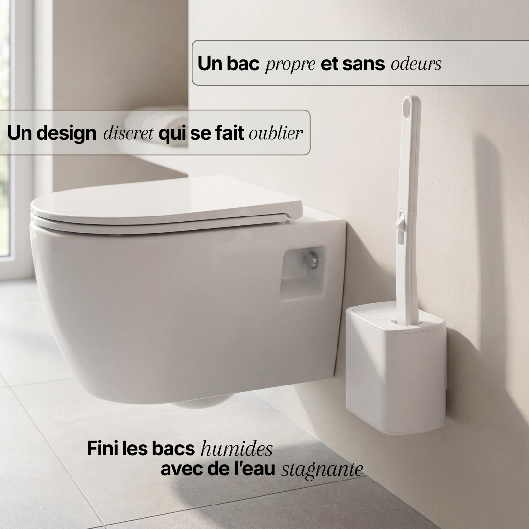Brosse de toilette MyCleanPad™ - Nettoyage efficace !