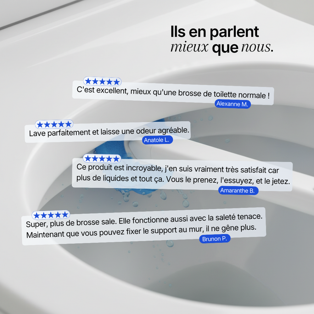 Brosse de toilette MyCleanPad™ - Nettoyage efficace !
