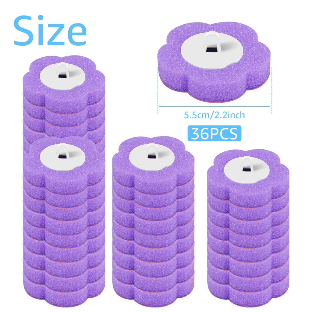 18/36Pcs Toilet Brush with Disposable Replacement Head Kits Upgrade Long Handle Bathroom Cleaning Brush for Home Wc Accessories